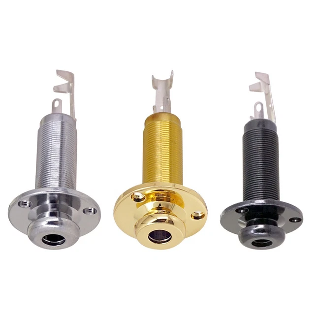 Prise Jack Femelle 1/4 Pouce Pour Guitare Acoustique - Entrée 2.5mm Pour Pickup Piezo - Installation Facile Sans Soudure