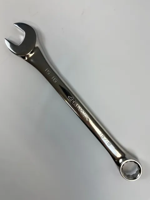 Husky 15/16 inch 12-Point SAE Full Polish Combination Wrench