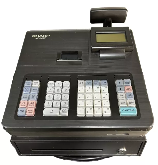 Sharp Xe-A23S Electronic Cash Register / No Drawer Key  (Tested)