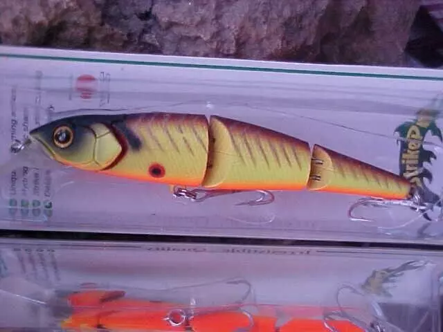 Strike Pro Jointed Flying Fish Floating Minnow EG-079J#A16 -SPOTTED LEMON TIGER" Strike Pro Jointed Flying Fish Floating Minnow EG-079J#A16 -SPOTTED LEMON TIGER"