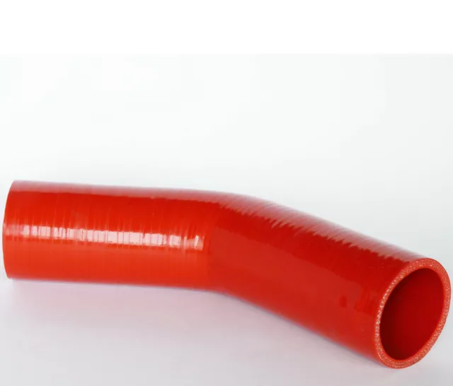 45 Gradi, Silikonbogen Id 11mm Tubo IN Silicone Arco Llk Turbo Tubo - Rosso