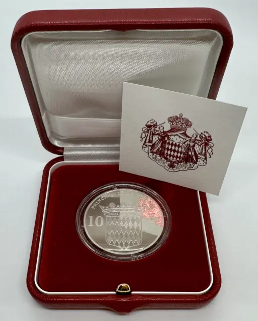 MONACO - 10 Euro commémorative 2012 en Argent - 400 ANS DU TITRE // Coffret BE