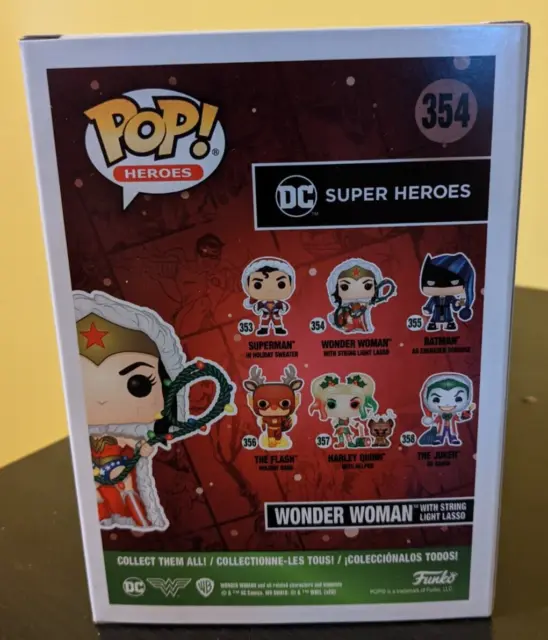Funko Pop DC Super Heroes Wonder Woman With String Light Lasso (Christmas) #354 3