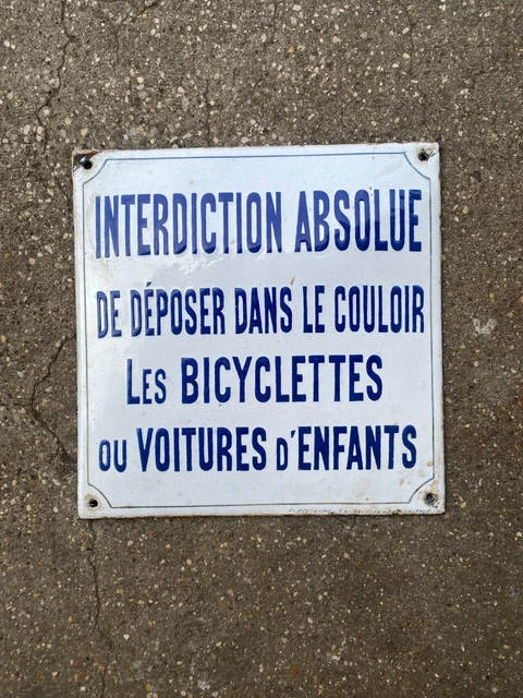 PLAQUE EMAILLEE BOMBEE De Rue  Rue Caristie  EUR 32,00 - FR