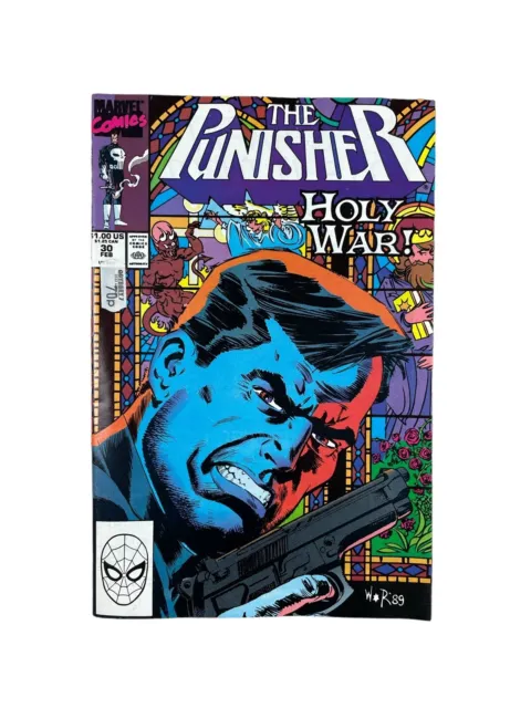 MARVEL comics the punisher holy war volume 1 no 30 vintage 1990 comic book VGC