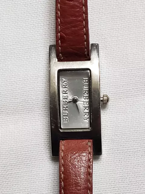 Burberry Womens Watch Stainless Steel Logo Dial 1854 88085637 w/ leather band Burberry Womens Watch Stainless Steel Logo Dial 1854 88085637 w/ leather band
