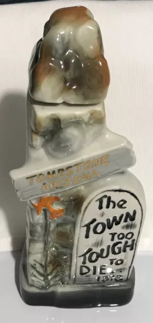 Vintage Jim Beam Bourbon Decanter 1970 Tombstone, Arizona EMPTY NO Liquor