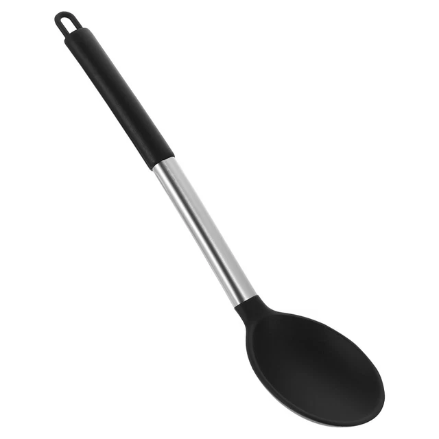 1 pieza Porción Silicona Cuchara Cocinar Cuchara Cocina Revuelva Cuchara