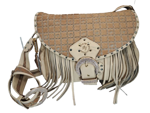 Borsa Messenger Vintage Unisex In Vera Pelle Marrone A Tracolla 16