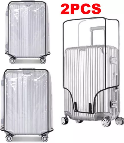 Transparent PVC Travel Luggage Protector Waterproof Suitcase Cover Washable Bag