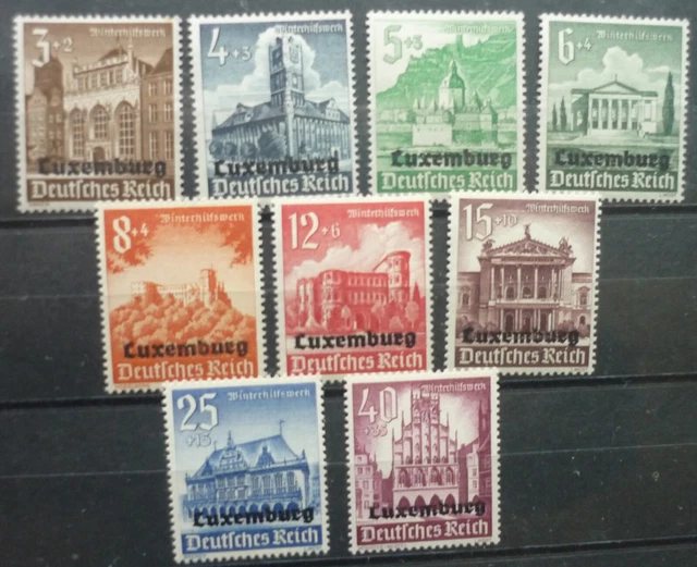 Deutsche Besetzung Luxemburg 33-41 postfrisch