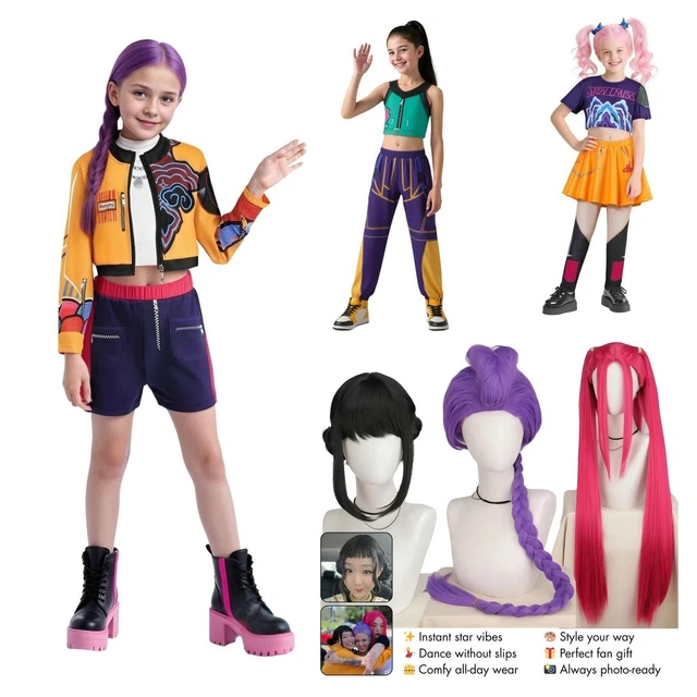 Kids Adult Girls Anime K-Pop: Demon Hunters Mira Cosplay Costume