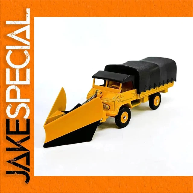 JAKESPECIAL – VIBRANT Yellow Snow Shovel Truck Model 1:43 Scale