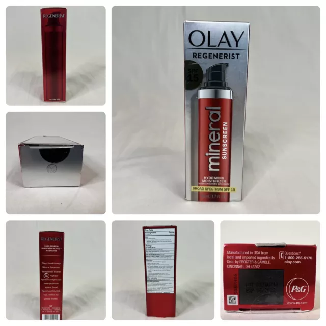 Olay Regenerist Mineral Sunscreen Hydrating Moisturizer, SPF 15, 1.7 oz (06/22)