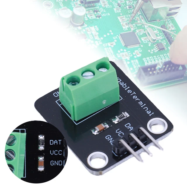 DS18B20 TEMPERATURE SENSOR Modules Plugable Terminal Adapter Useful For ...