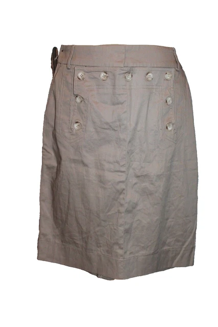 Jupe Droite Femme Sinequanone – Taille 36, Beige, Coton, Très Bon état
