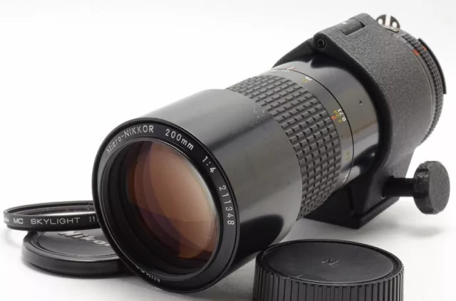 "Exc+5" Nikon Ai-s Micro-Nikkor 200mm F/4 MF Telephoto Lens From Japan 643B
