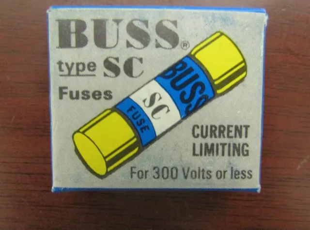 BUSS BUSSMANN SC 15 Current Limiting Fuse 15 AMP Type SC *Price Per Fuse*