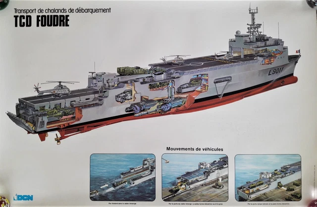 Autocollant Marine Nationale TCD Orage Transport Chalands Débarquement - TZ014 - Neuf