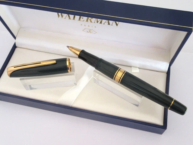 Stylo Roller Waterman Captivant - Modèle Prestige CA ET LA A198, Noir, Occasion Très Bon état