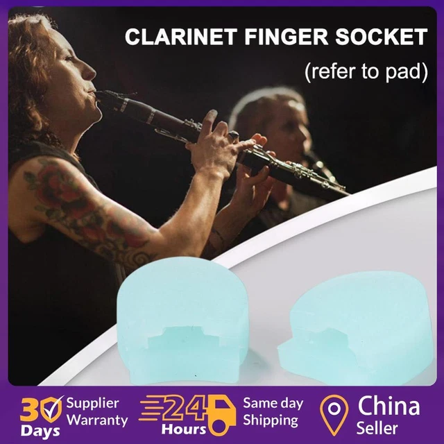 5pcs Clarinet Thumb Rest Covers Finger Rest Protective Pads (Light Blue) ☘️