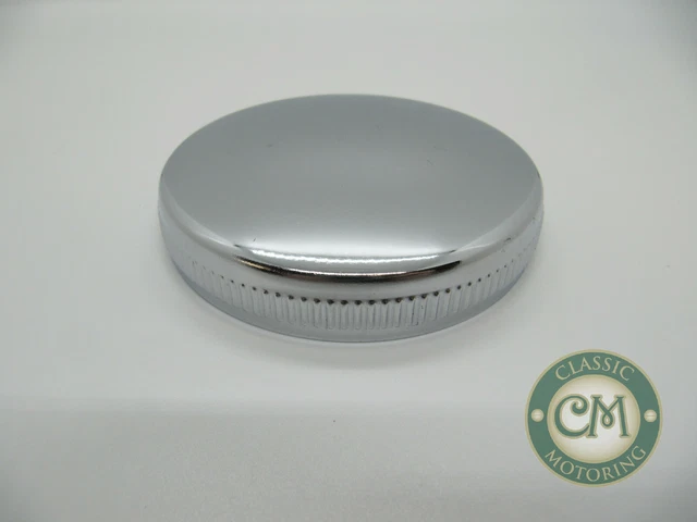 Fuel Tank Cap Chrome Morris Mini Leyland Clubman, Austin Healey Sprite MG Midget