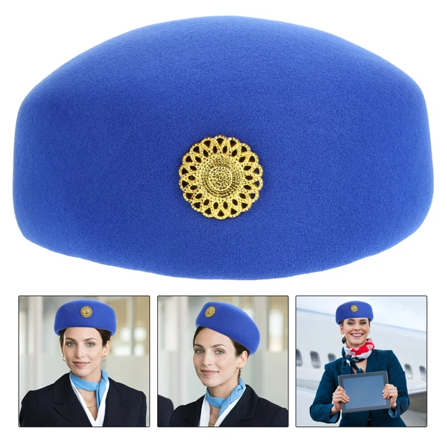 STEWARDESS HAT ATTENDANT Costume Flight Attendant Accessories