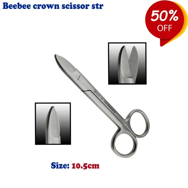 DENTAL ORTHODONTICS SCISSORS Beebee Crown Straight 10.5cm Surgery Wire ...