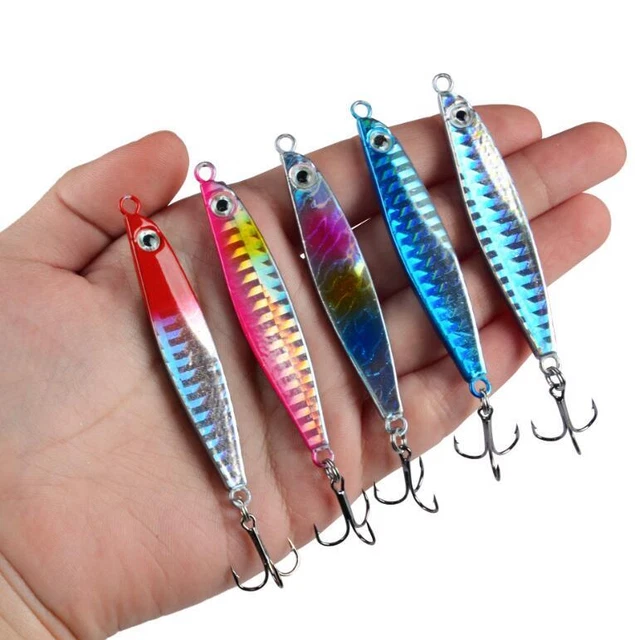 5PCS 10.5g Spoon Fishing Lures Crankbaits Artificial Hard Bait Spinner Jig Hooks