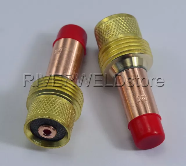 45V26 2.4mm TIG Gas Lens Collets Body Fit TIG Torch SR PTA DB WP  17 18 26  2PK