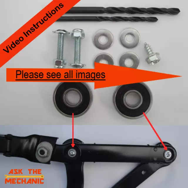 BMW 5 & 6 Series Drivers Wiper Arm E60 E61 Later Type Linkage Bearings KIT B+