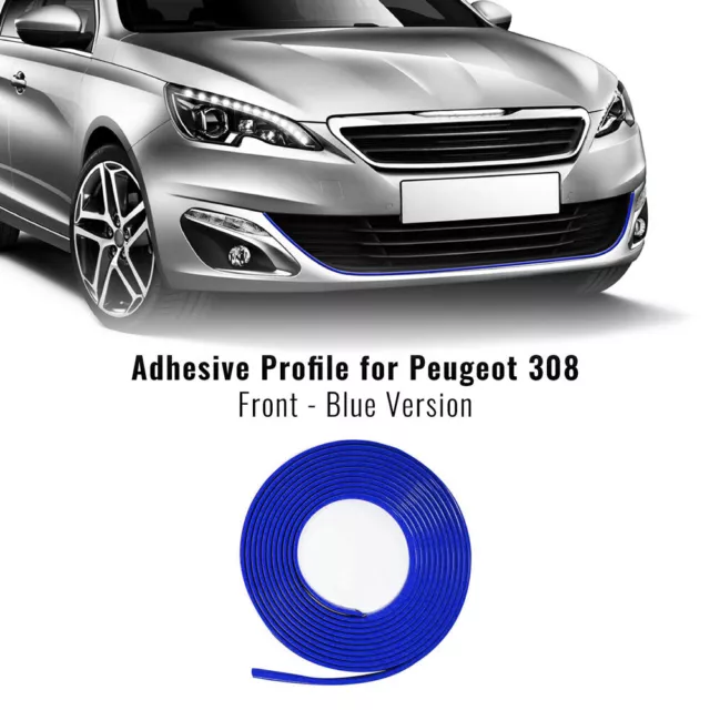 Profil Bleu Adhésif pour Dam Pare-Choc Peugeot 308