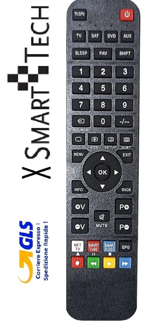 Télécommande D'origine Pour Smart Tech LE-32Z1, LE-32Z4TS, LE3918 - Neuf, Emballage D'origine