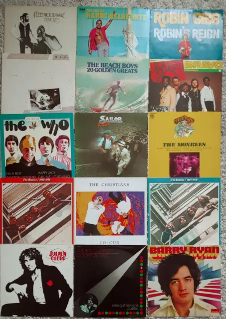 62X Vinyl Lps aus Verschiedenen Genres.(Rock/Pop/60er/70er/80er)