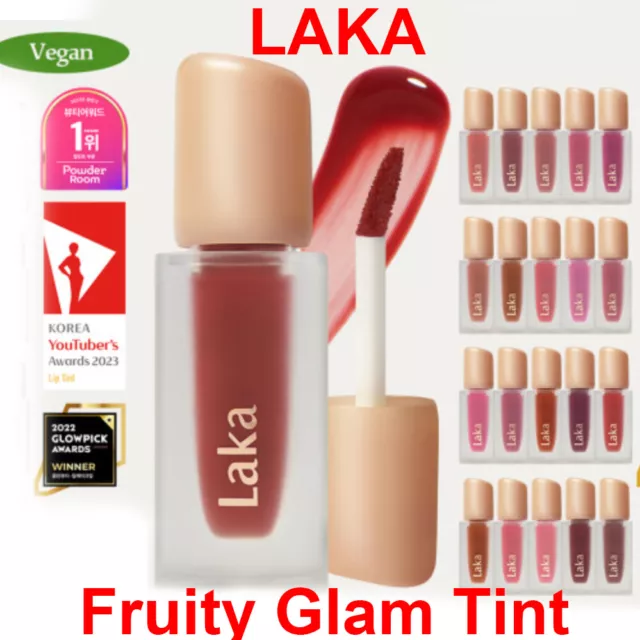 LAKA Fruity Glam Tint 4.5g, 21 Colors Vegan, Clean Beauty, Glow, KBeauty