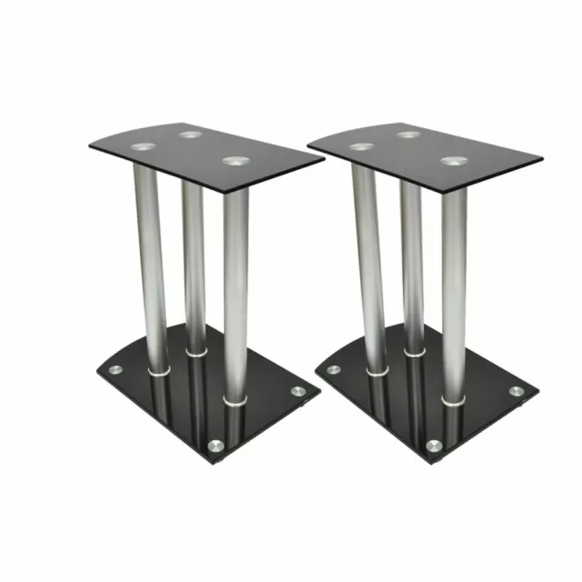 2x Luxus Lautsprecherständer Glas Lautsprecher GAO DE T1227