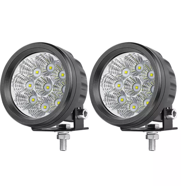Pair 3.5''Inch Round LED Driving Lights Offroad Flood Pod for Truck SUV ATV 4WD