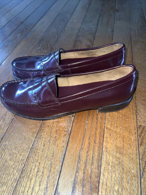 VINTAGE BASS WEEJUNS Penny Loafer Shoes Women 8M Preppy Leather $45.00 ...