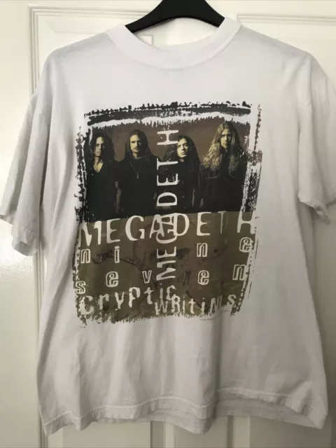Megadeth Cryptic Writings Tour T-Shirt Size L  1997 Vintage