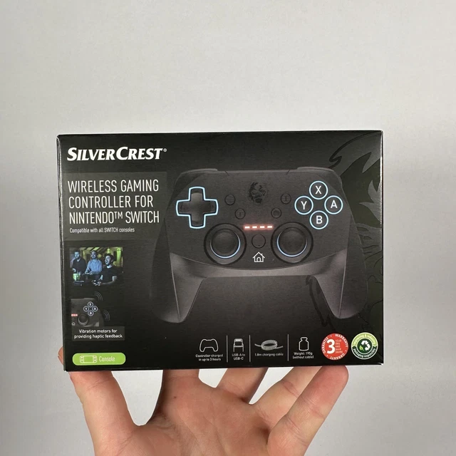 SILVERCREST NINTENDO SWITCH Wireless Gaming Pro Controller Brand New