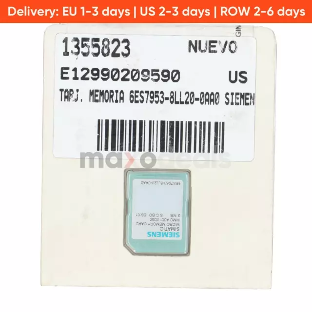 Siemens 6ES7953-8LL20-0AA0 SIMATIC S7 Micro Memory Card New NFP Sealed