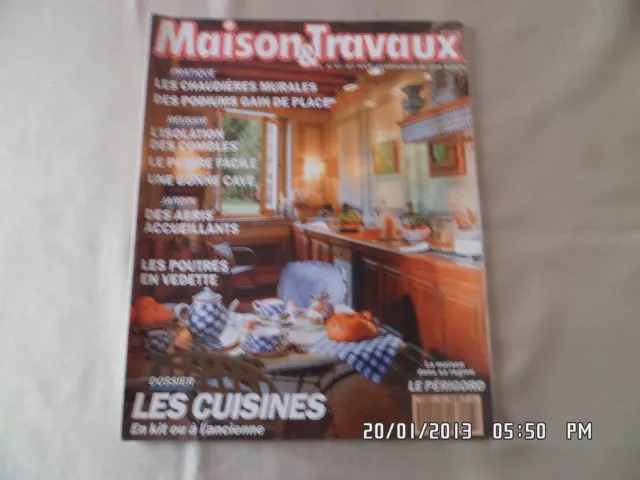 Maison Et Travaux N°93 9-10/1991 Mason Du Perigord Dossier Cuisine Isolation D56