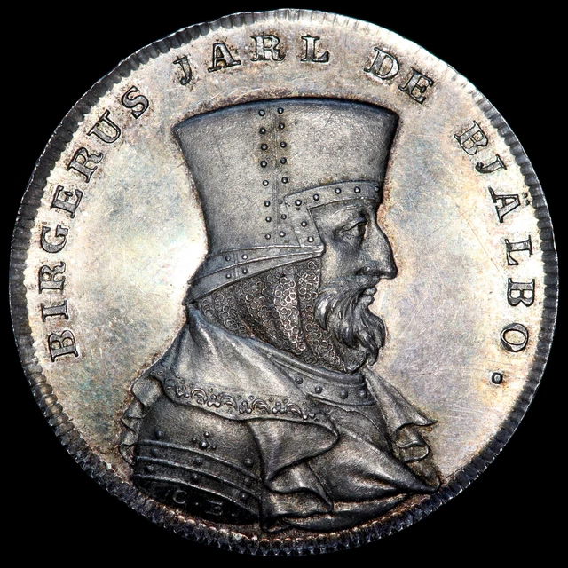 BIRGER JARL / Birger Magnusson, re di Svezia, 1290-1318. Medaglia d ...