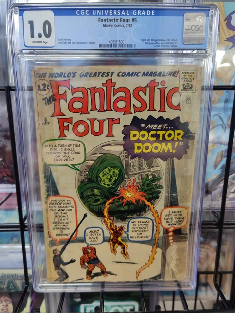 Fantastic Four #5 (1962) - Cgc Grade 1.0 - 1St Appearance Of Doctor Doom!