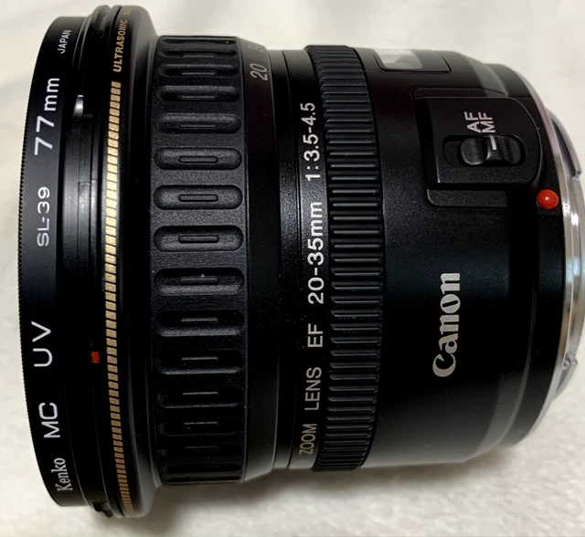 CANON Wide Angle AF Lens ZOOM EF 20-35mm F3.5-4.5 USM From JAPAN with caps [Exc]