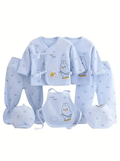 7 Pièces Ensemble Nouveau-né,Taille 1-3 Mois , Cadeau Naissance,  Bébé Garçon