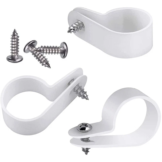 P-Type Fixing Clip Cable Clamp with Stainless Steel Screw Wire Management W D8X5