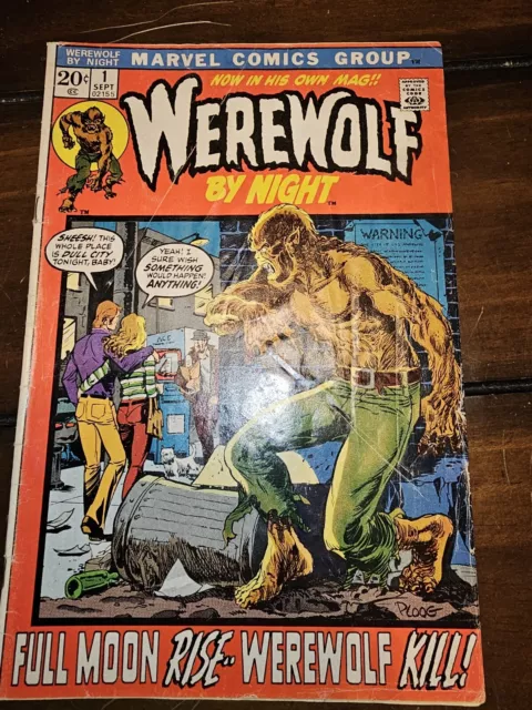 1972 Marvel Comics Werewolf By Night #1 | 1st Appearance in own Title BRONZE AGE