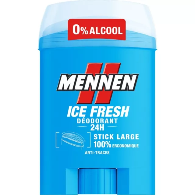 Lot de 3 déodorants stick MENNEN ( 50 ml x 3) Ice fresh