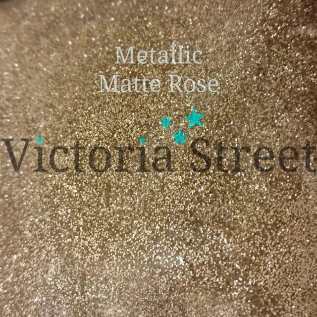 Victoria Street Glitter - Metallic Matte Rose - Fine 0.008" / 0.2mm Gold Sand